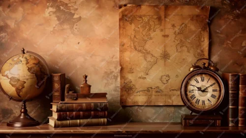 History Lesson Background for PowerPoint With Globe and Map History Lesson Background for PowerPoint With Globe and Map