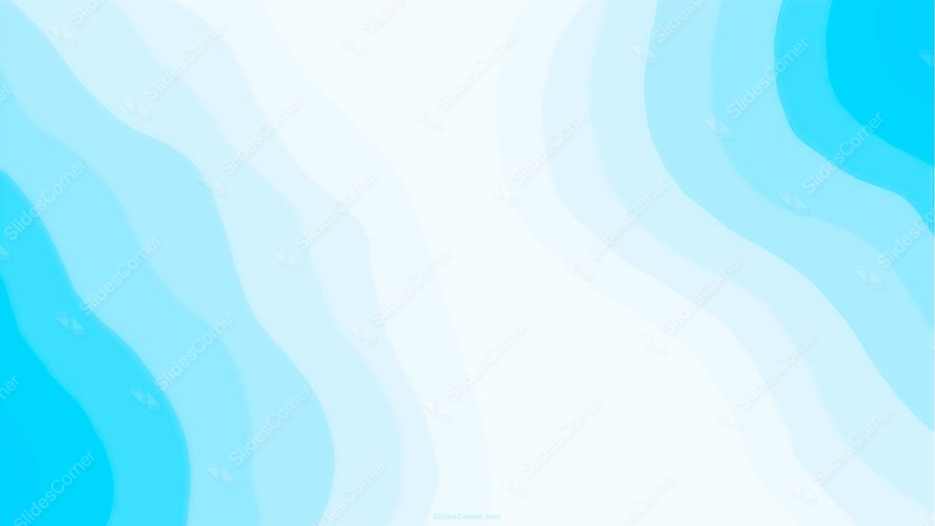 Blue Wavy Background For Google Slides With Cyan Side Curtains Blue Wavy Background For Google Slides With Cyan Side Curtains