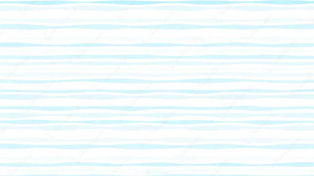 Light Blue Stripes Background For Google Slides With Hand-Drawn Waves
