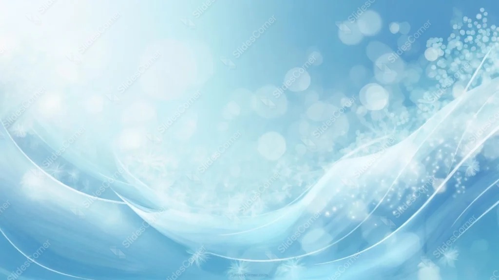 Light Blue Background For PowerPoint With Sparkle Bokeh Waves Light Blue Background For PowerPoint With Sparkle Bokeh Waves