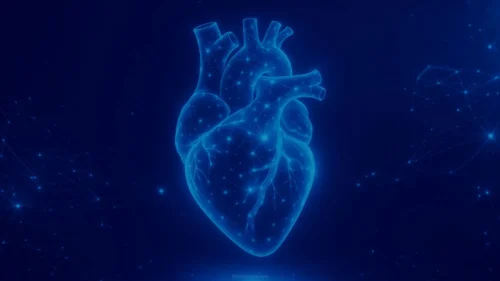 Medical Background for PowerPoint with a Glowing Heart Medical Background for PowerPoint with a Glowing Heart