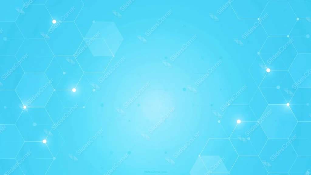 Medical PPT Background with Glowing Hexagon Network Medical PPT Background with Glowing Hexagon Network