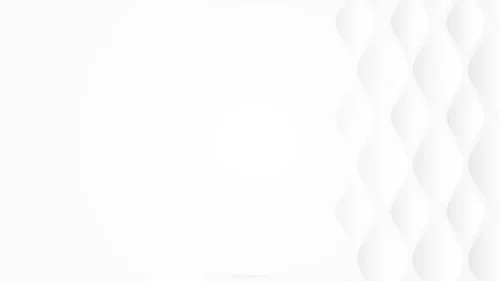 Modern design background for PPT with a soft white radial glow on the left and a column of twisted pale gray ribbon waves on the right
