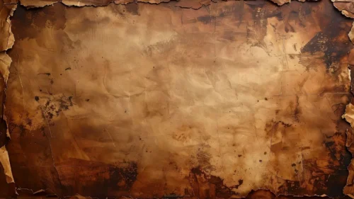 Old Paper Background for Google Slides with Torn Burnt Edges