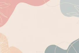 Pastel Aesthetic PowerPoint Background With Corner Blob Shapes