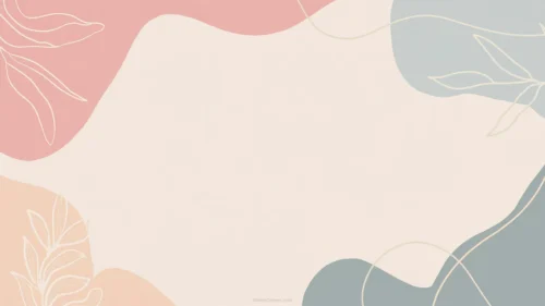 Pastel Aesthetic PowerPoint Background With Corner Blob Shapes Pastel Aesthetic PowerPoint Background With Corner Blob Shapes