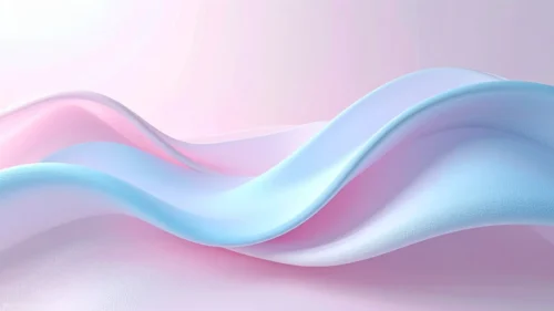 Pastel Pink And Blue Background For PowerPoint With Silk Wave Ribbons Pastel Pink And Blue Background For PowerPoint With Silk Wave Ribbons