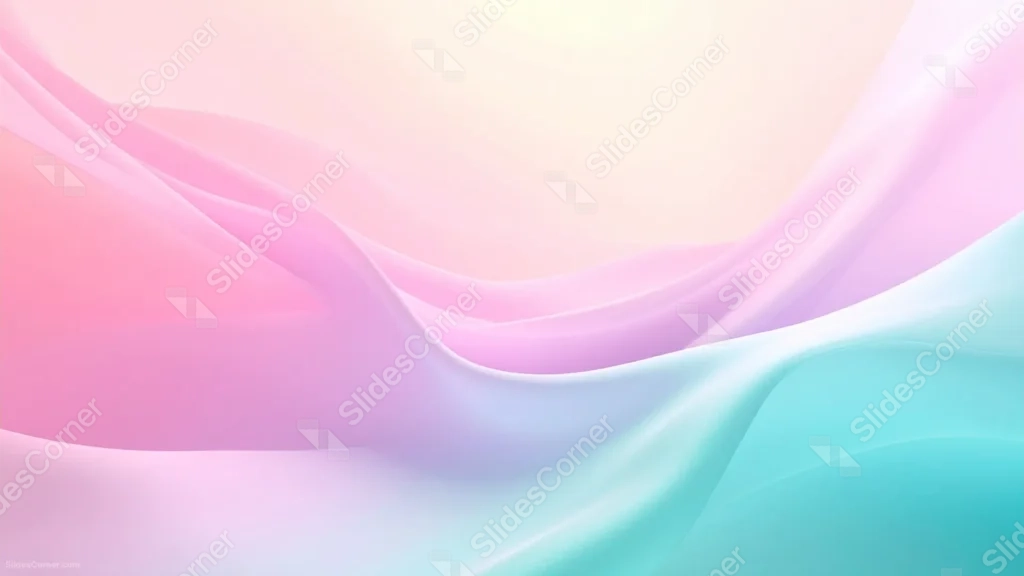 Pastel Background For PowerPoint With A Pink To Mint Silk Drape Pastel Background For PowerPoint With A Pink To Mint Silk Drape