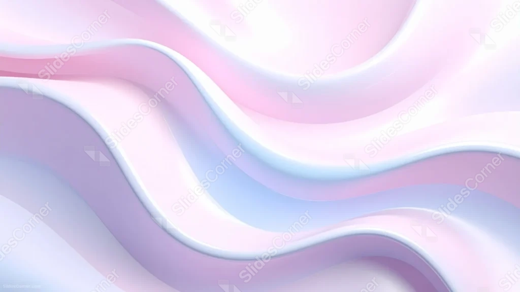 Pastel Background For Google Slides With Layered Wave Bands Pastel Background For Google Slides With Layered Wave Bands