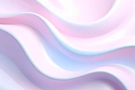 Pastel Background For Google Slides With Layered Wave Bands