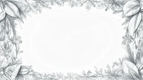 Pencil Floral Frame Background For PPT With A Hand-Drawn Botanical Border Pencil Floral Frame Background For PPT With A Hand-Drawn Botanical Border