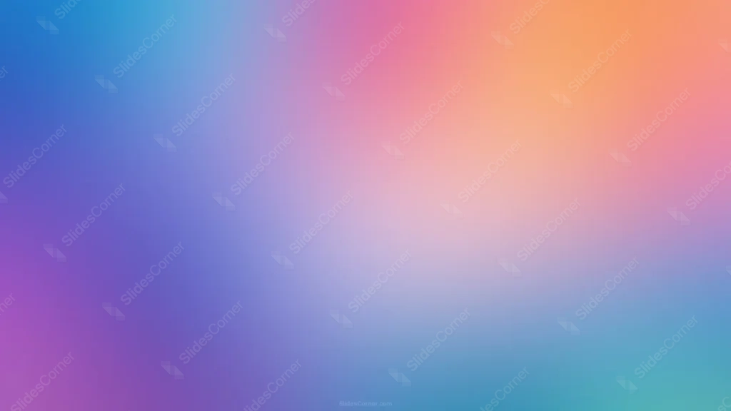 Sunset Sky Gradient Background For PowerPoint With Rainbow Hues