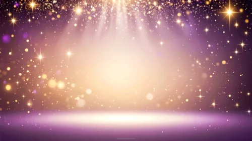 Purple Sparkle Background For PPT With A Golden Spotlight Purple Sparkle Background For PPT With A Golden Spotlight