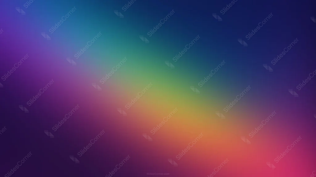 Aurora Sky Background For PowerPoint With A Golden Core