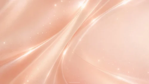 Rose Gold Background For PowerPoint With Glowing Satin Streaks