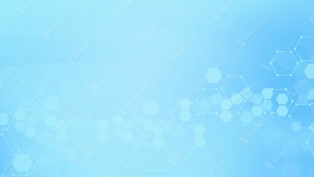 Science Medical Background for Slides with Hexagon Cluster