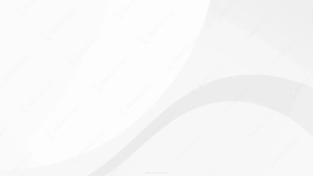 Simple PPT Design Background White with Gray Flowing Curve