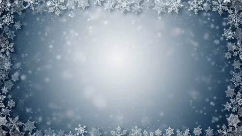 Snowflake Winter Background For PowerPoint With a Glowing Center Snowflake Winter Background For PowerPoint With a Glowing Center