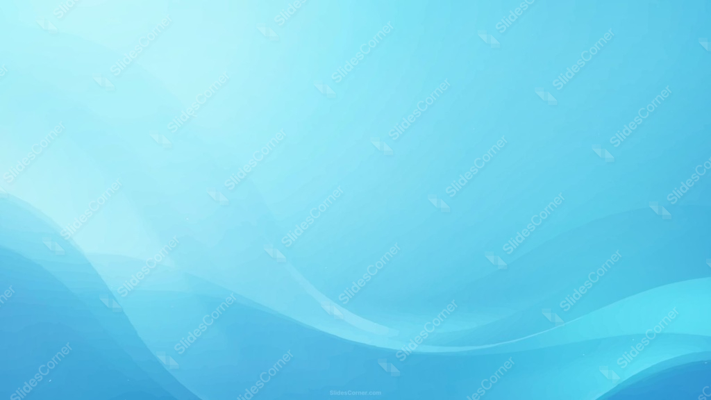Soft Blue PPT Background with Painterly Flowing Waves