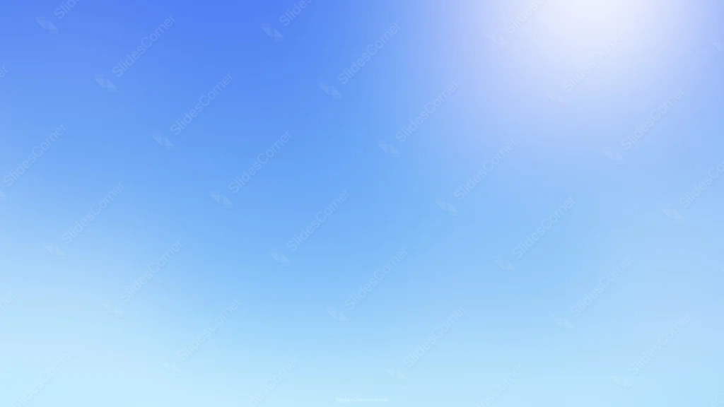 Soft Blue Sky Background For PowerPoint With A Royal Blue Band