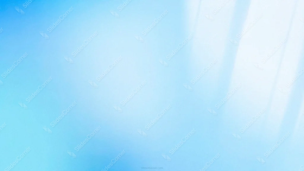 Light Blue Background For PowerPoint With Soft Sunlit Rays