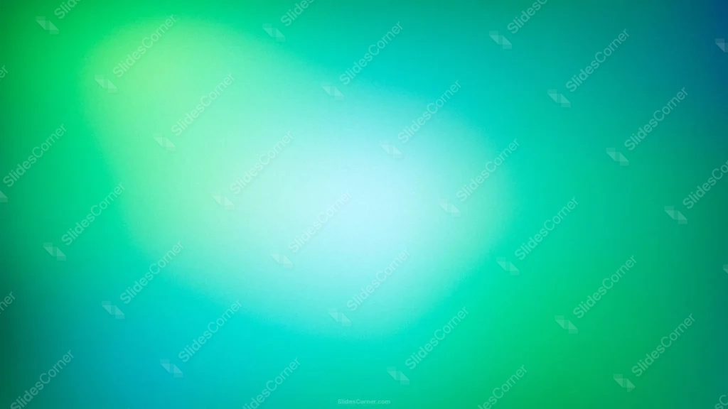 Teal Green Background For PowerPoint With A Bright Center Glow