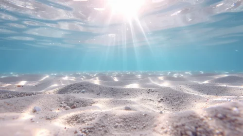 Underwater Background For PowerPoint With A Sandy Seafloor Underwater Background For PowerPoint With A Sandy Seafloor