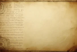 Vintage History Background For PowerPoint With A Handwritten Manuscript