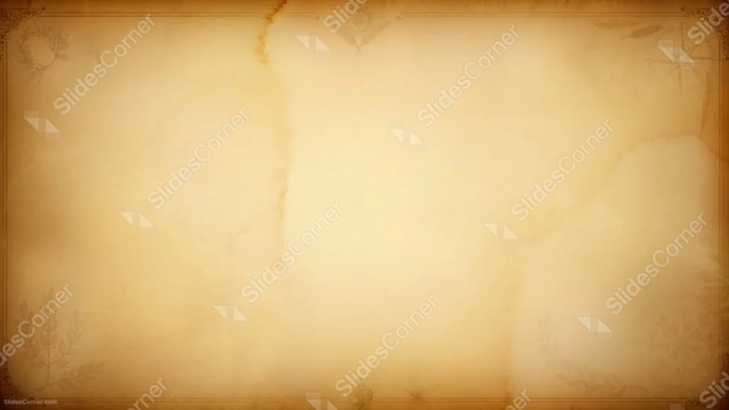 Old Paper Background For PowerPoint With A Compass Rose Border