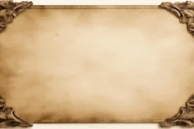 Vintage History Background For PowerPoint With Carved Corners