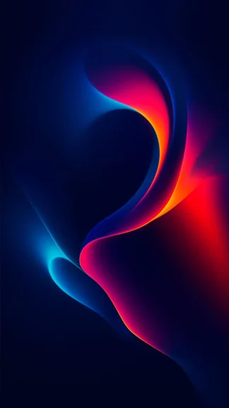Dark Gradient Wave Abstract Wallpaper for Phone – Free 1080×1920 Download