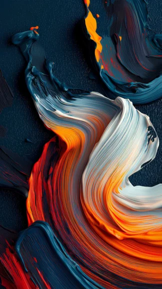 Bold Abstract Paint Swirl Wallpaper for Phone – Free 1080×1920 Download