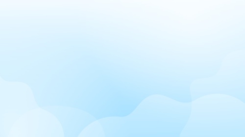 Aesthetic Light Blue Background For Google Slides With Soft Cloud Shapes