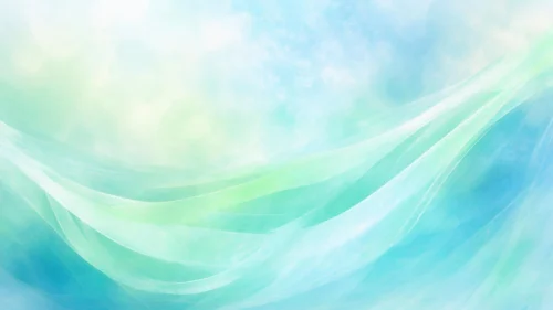 Aesthetic Pastel Background For Google Slides With Mint Green Silk Waves Aesthetic Pastel Background For Google Slides With Mint Green Silk Waves