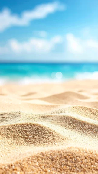 Serene Beach Sand Sky Wallpaper for Phone – Free 1080×1920 Download
