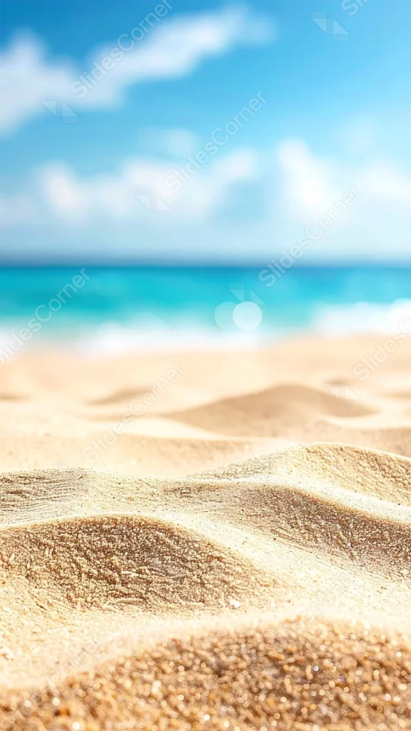 Serene Beach Sand Sky Wallpaper for Phone – Free 1080×1920 Download