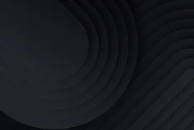 Dark Abstract Background For PowerPoint With Curved Rings