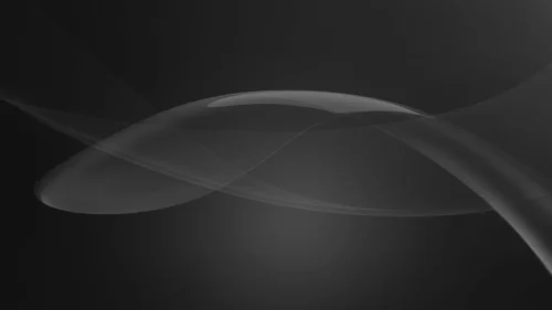Black Background For Google Slides With Glossy Ribbon Waves Black Background For Google Slides With Glossy Ribbon Waves