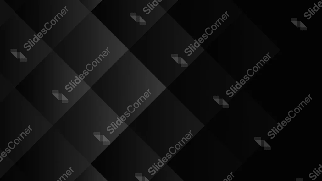 Black Geometric Background For PowerPoint With Diamond Tiles