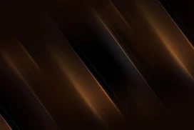 Black Gold Background For PowerPoint With Diagonal Streaks