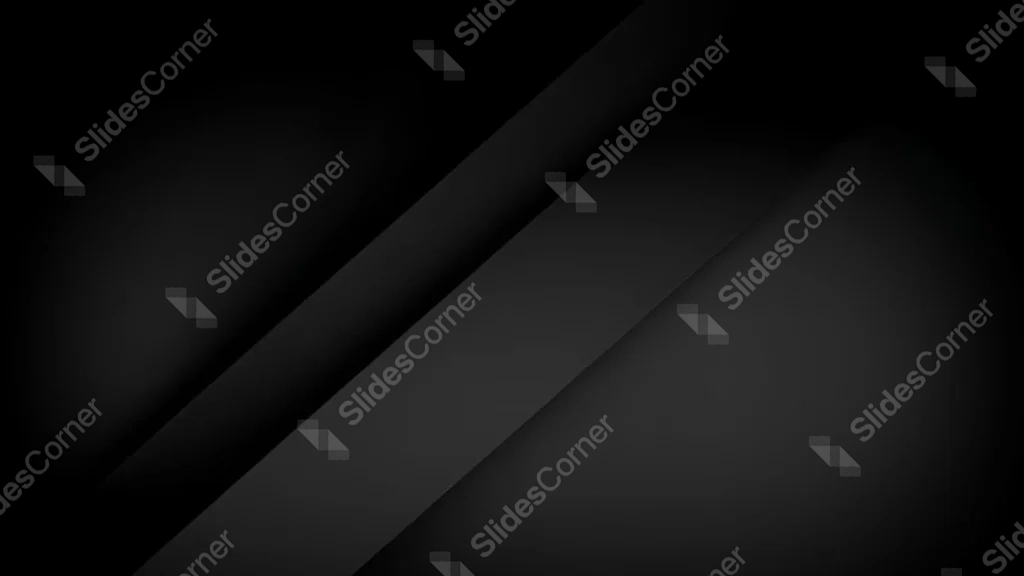 Black Background For PowerPoint Dark With Diagonal Band