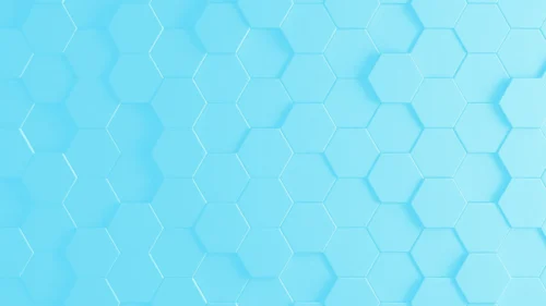 Blue Hexagon Background For PowerPoint With Embossed 3D Tiles Blue Hexagon Background For PowerPoint With Embossed 3D Tiles