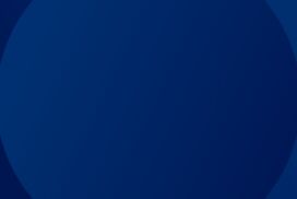 Blue Gradient Background For PowerPoint With A Bold Circle Silhouette