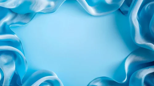 Blue Silk Background For PowerPoint With A Sheer Fabric Frame Blue Silk Background For PowerPoint With A Sheer Fabric Frame