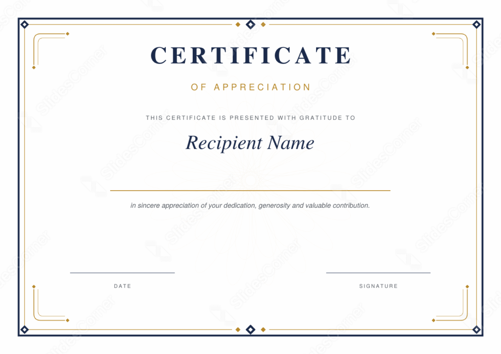 Free Printable Certificate of Appreciation Template