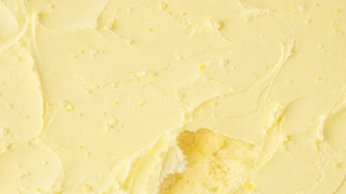 Cream Butter Texture Background For PowerPoint With Cake Crumbs Cream Butter Texture Background For PowerPoint With Cake Crumbs