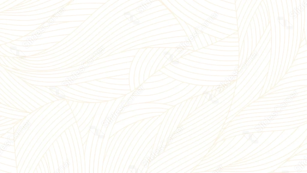 Cream Background For PowerPoint With Woven Gold Lines