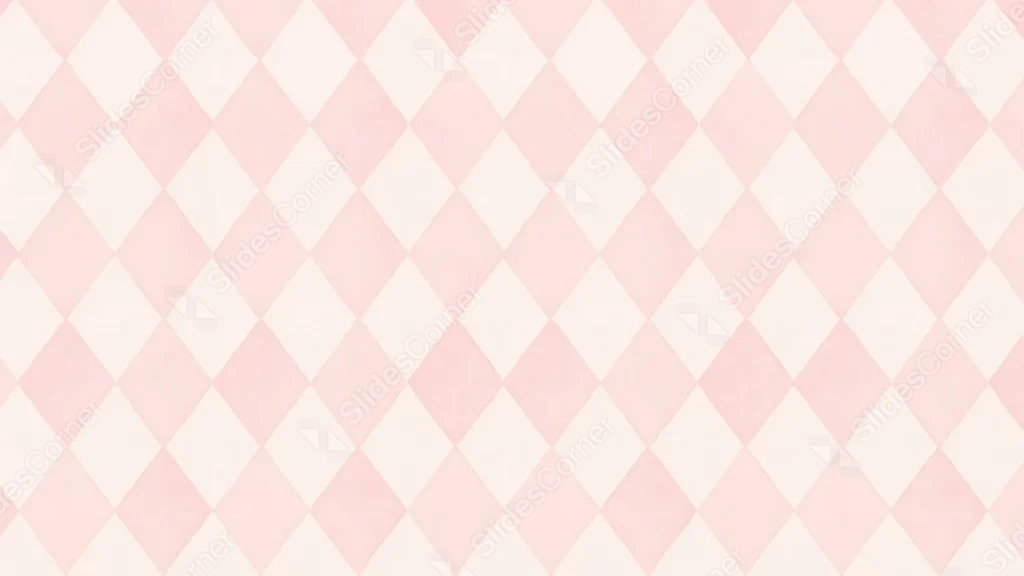 Cute Pink Pattern Background For Google Slides With Diamonds