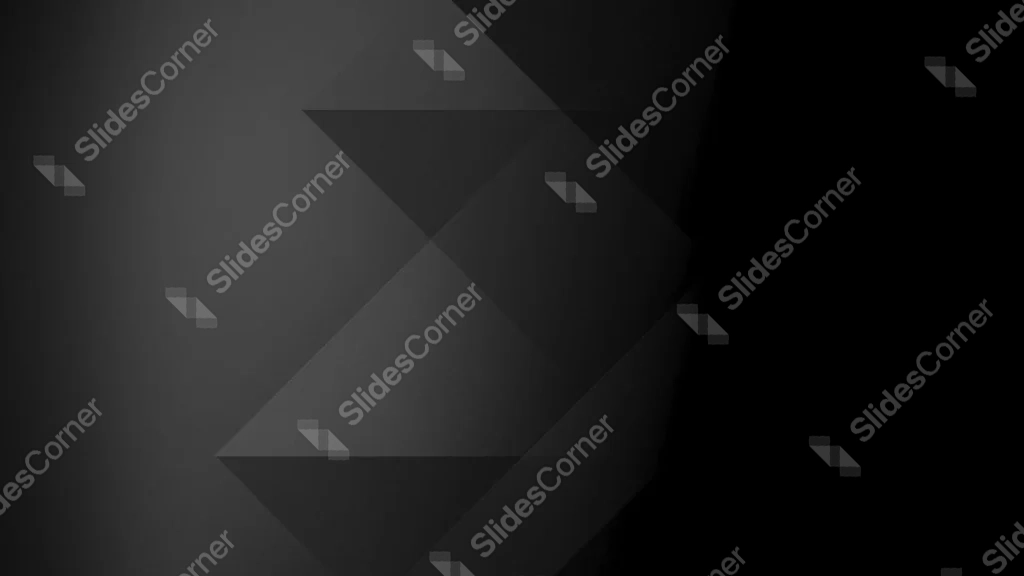 Dark Background For PowerPoint With Overlapping Geometric Triangles