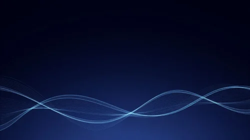 Dark Blue Background For PowerPoint With Woven Glowing Wave Lines Dark Blue Background For PowerPoint With Woven Glowing Wave Lines